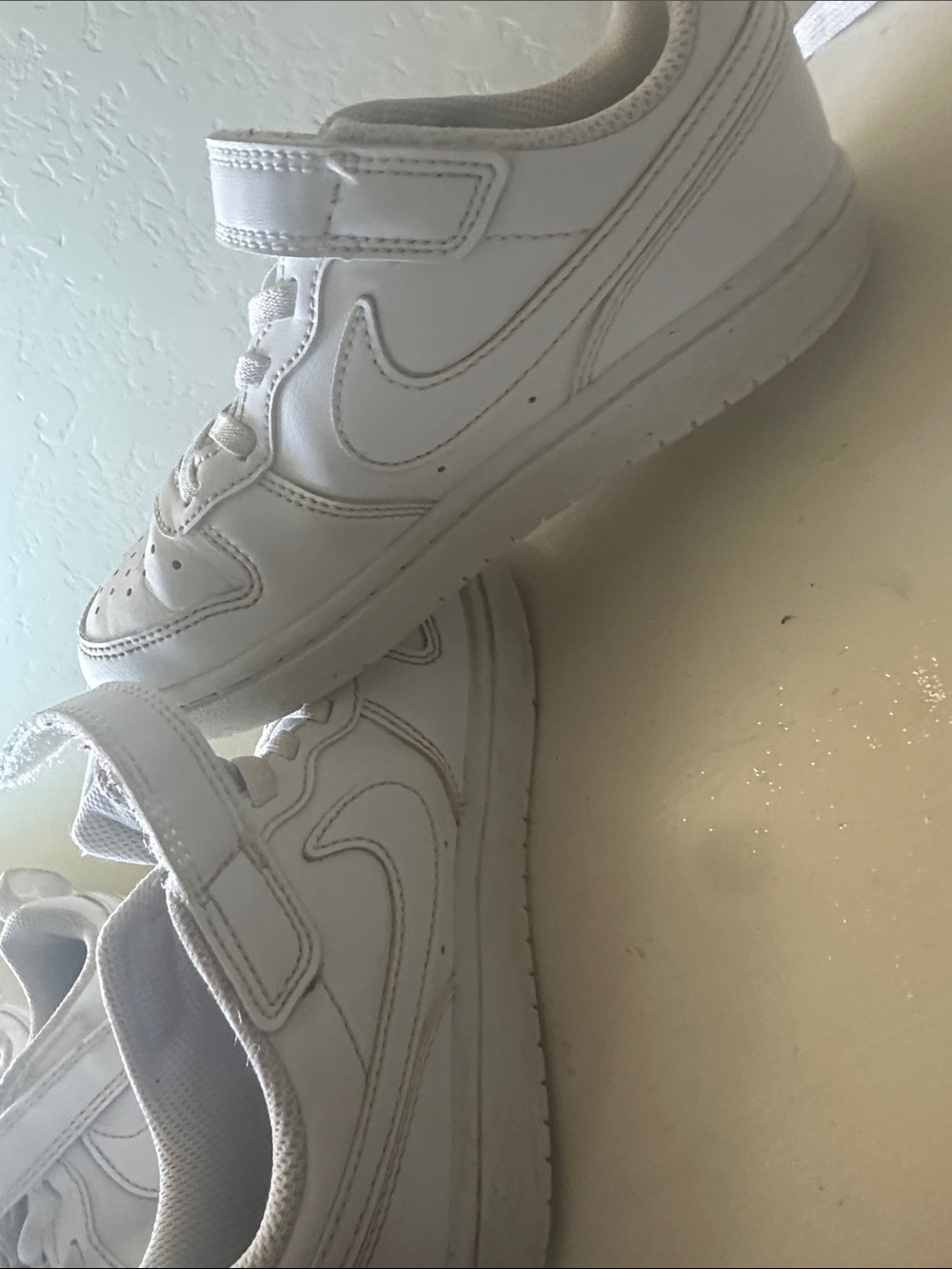 Nike Kids White Velcro & Lace Sneakers - Picture 4 of 4